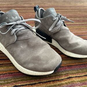 Adidas NMD C2 Men's Suede Taupe Brown and White Sneakers size 10.5